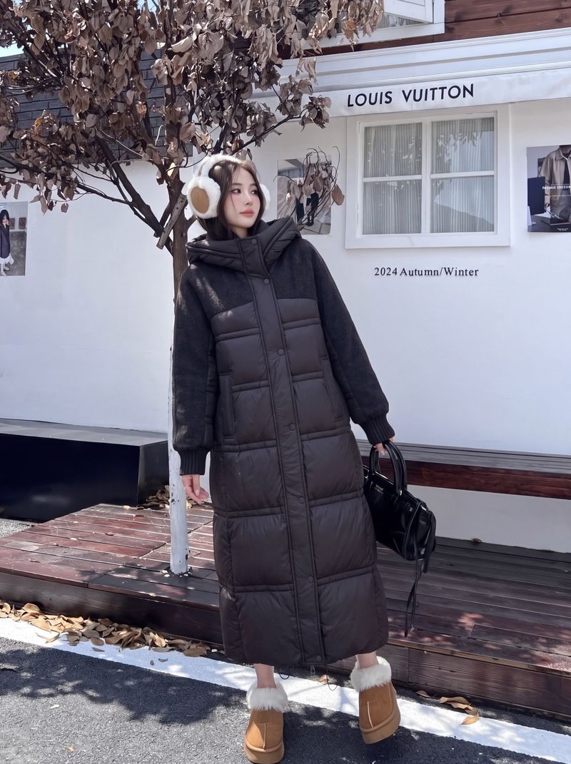 막스마라 후드 롱 다운 코트 - 여자패딩 레플리카 참고 이미지
